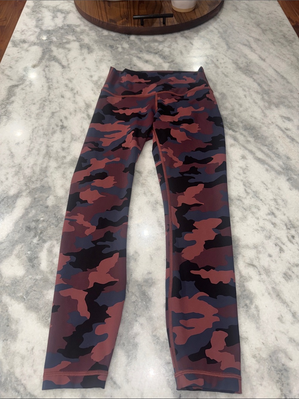 lululemon athletica Burgundy, Black & Navy Camo Leggings